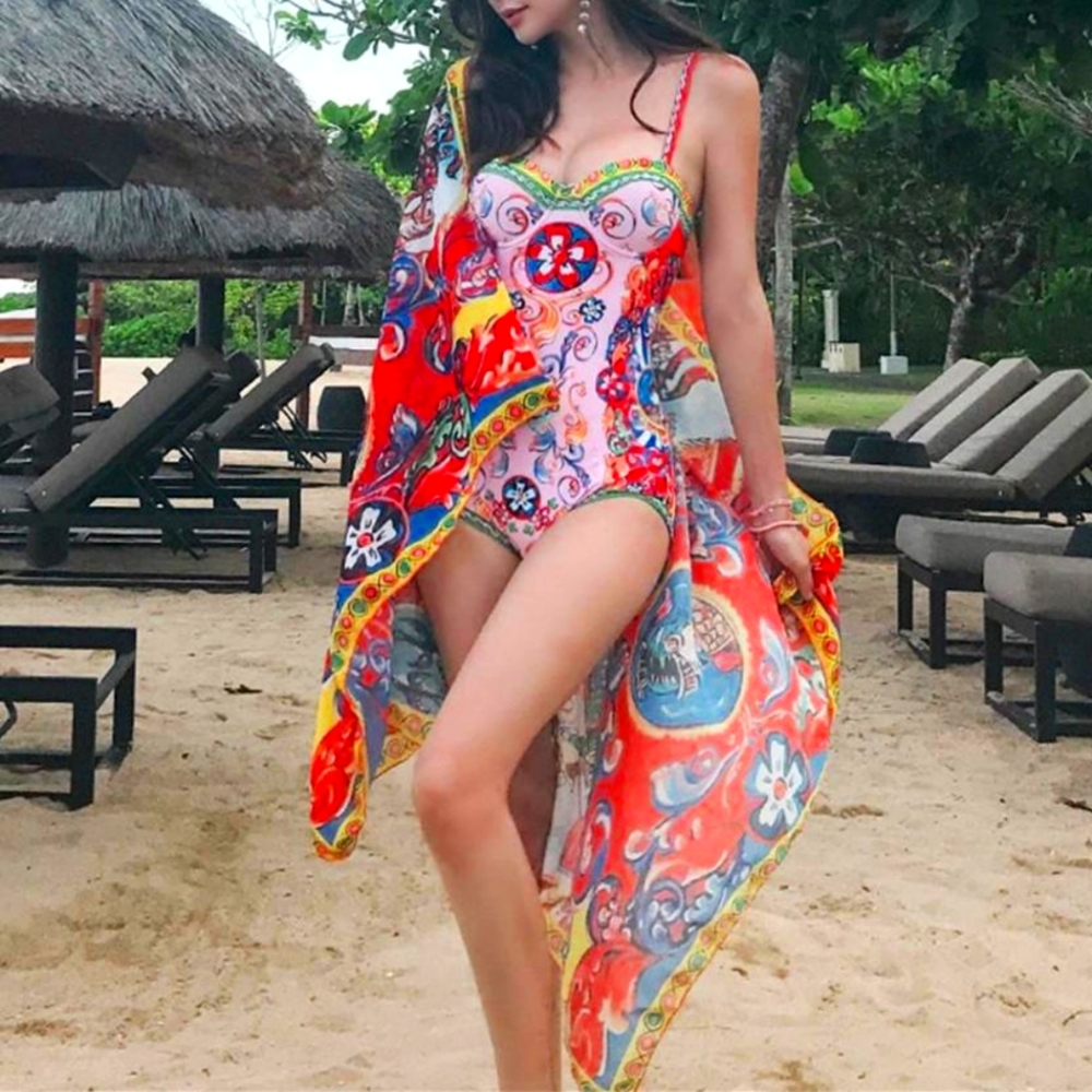 Swimsuit and cover up